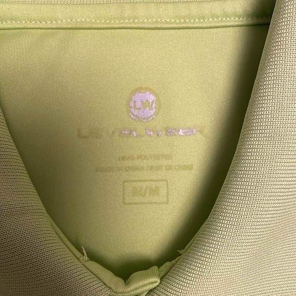 Levelwear, men’s golf shirt size medium in neon green - Picture 3 of 4
